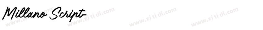 Millano Script字体转换